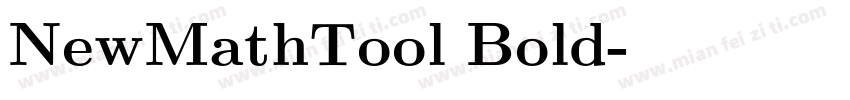 NewMathTool Bold字体转换
